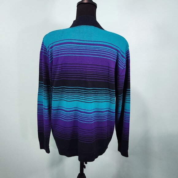 Alfred Dunner Vintage Coogi Style Striped Sweater X Large Blue Green
Lot H - Picture 2 of 7